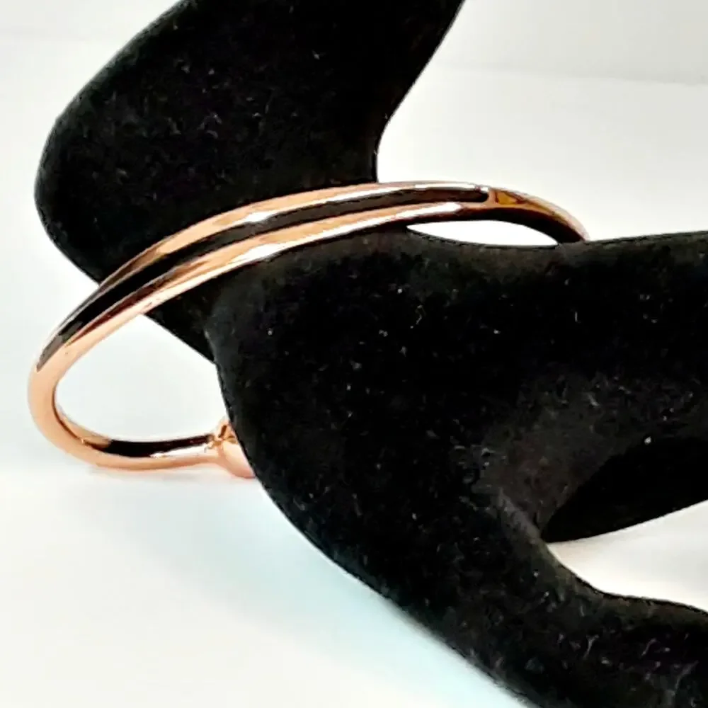 💎Unisex Cuff Bracelet Rose Gold Copper Tone Magnetic Ball Adjustable